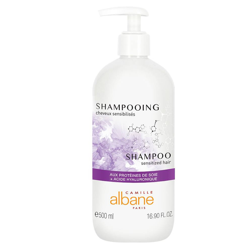 Shampooing cheveux sensibilisés - aux protéines de soie + acide hyaluronique