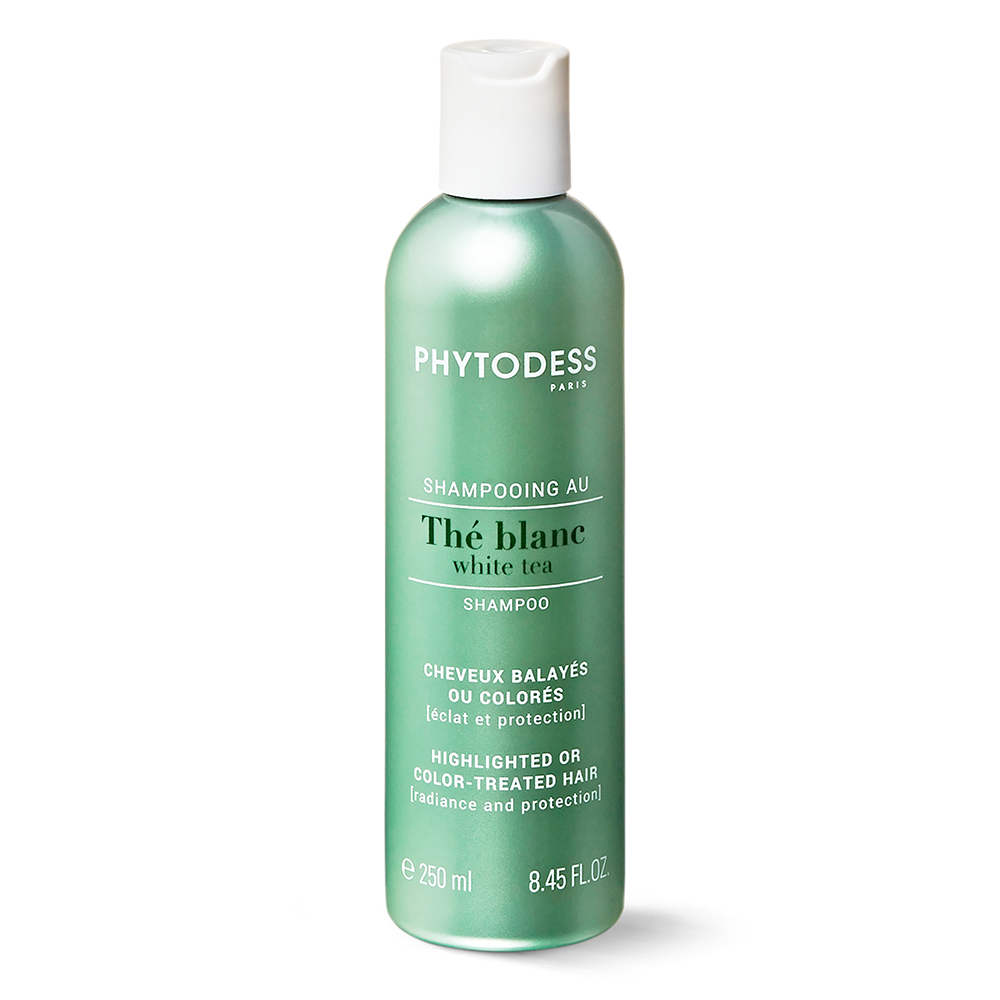 White tea shampoo Highlighted or color-treated hair Radiance and protection